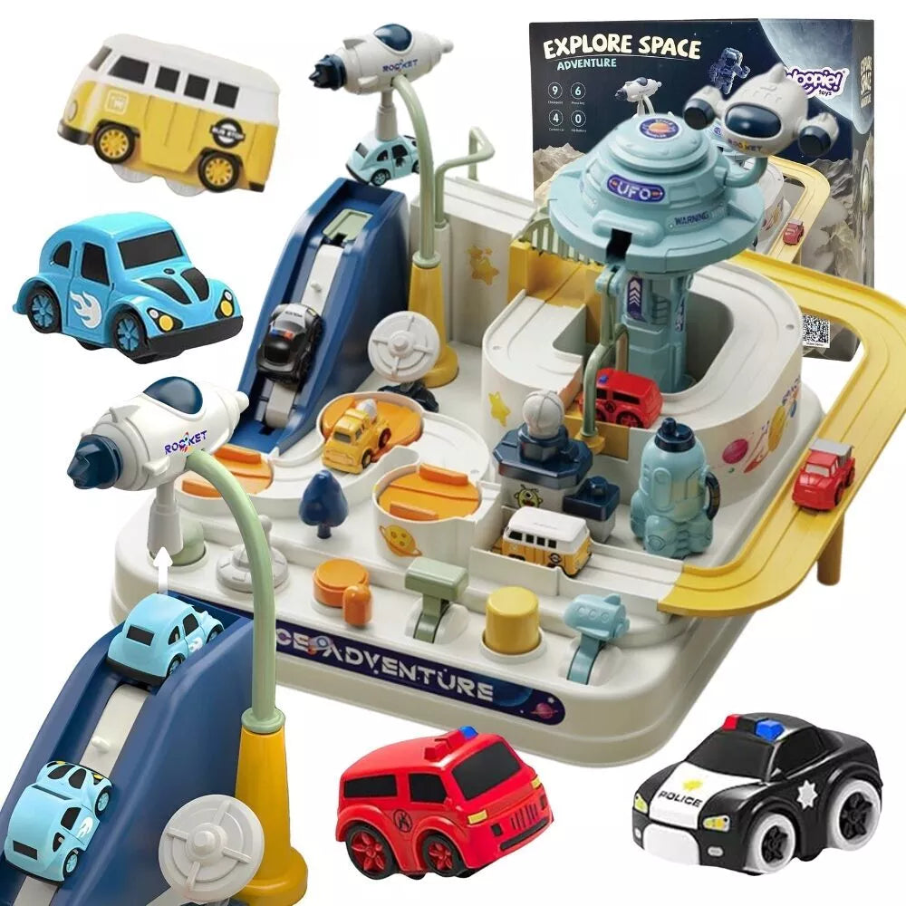 WOOPIE interaktyvi automobilių trasa „Kosminiai nuotykiai“