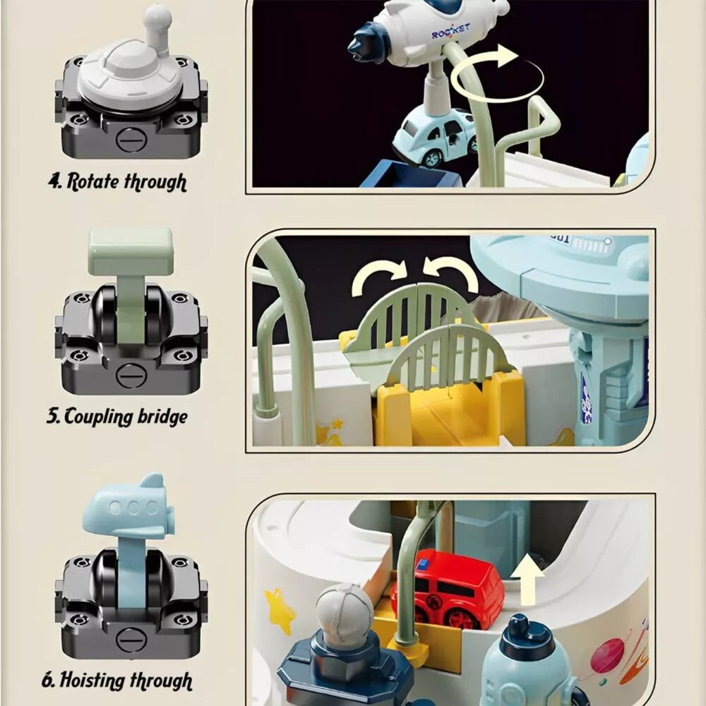 WOOPIE interaktyvi automobilių trasa „Kosminiai nuotykiai“