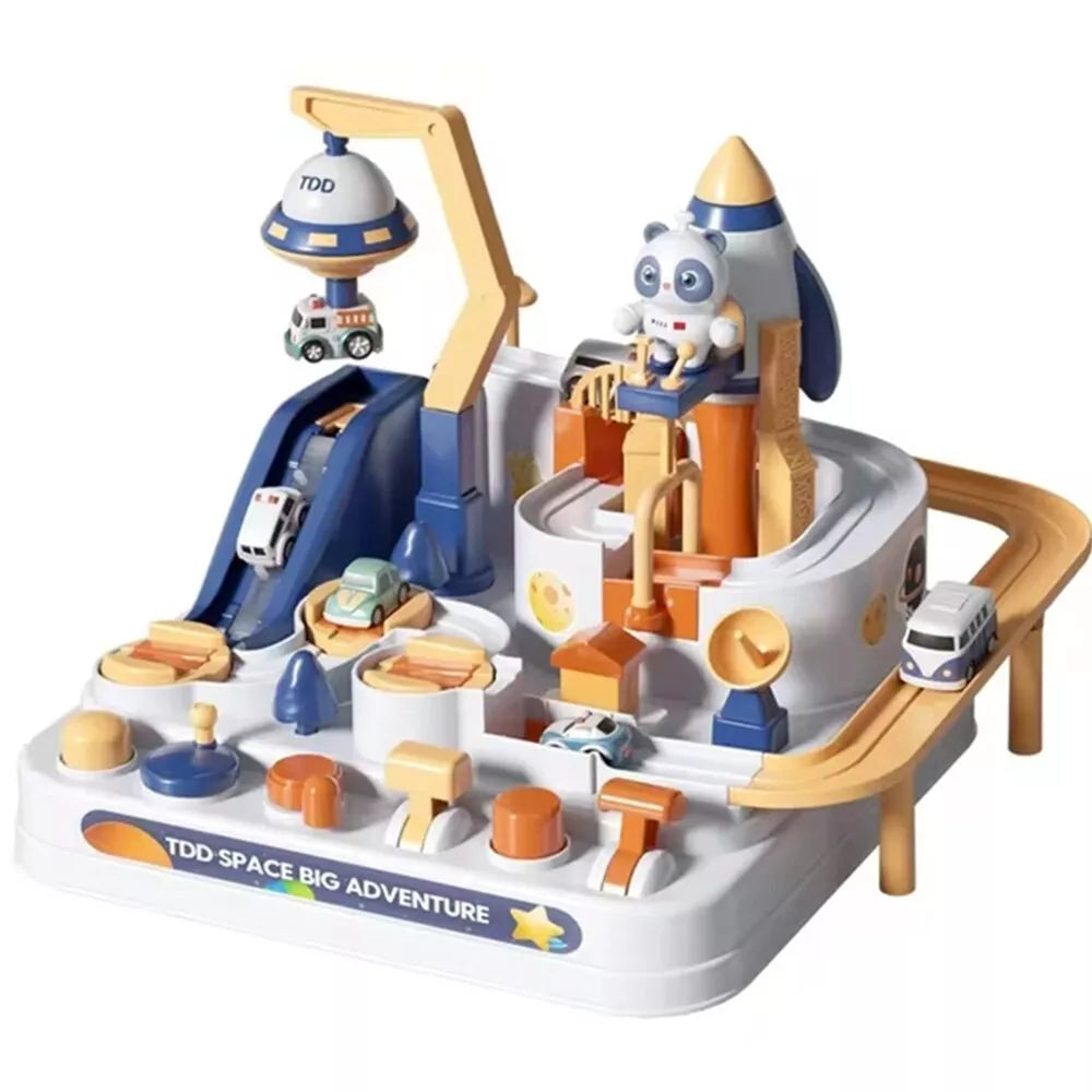 WOOPIE interaktyvi automobilių trasa „Pandos kosmoso nuotykiai“