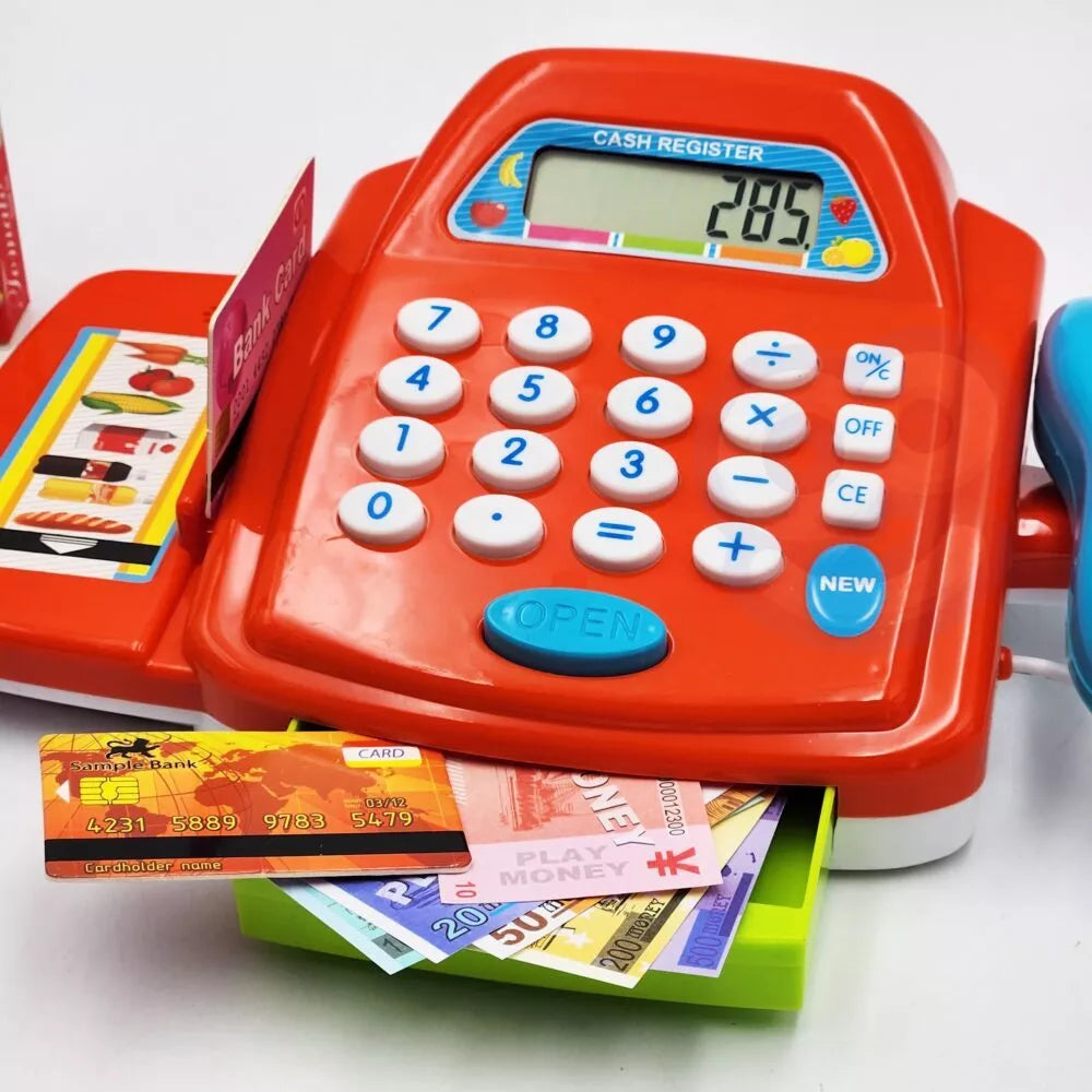 WOOPIE kasos aparatas su skaičiuotuvu ir priedais