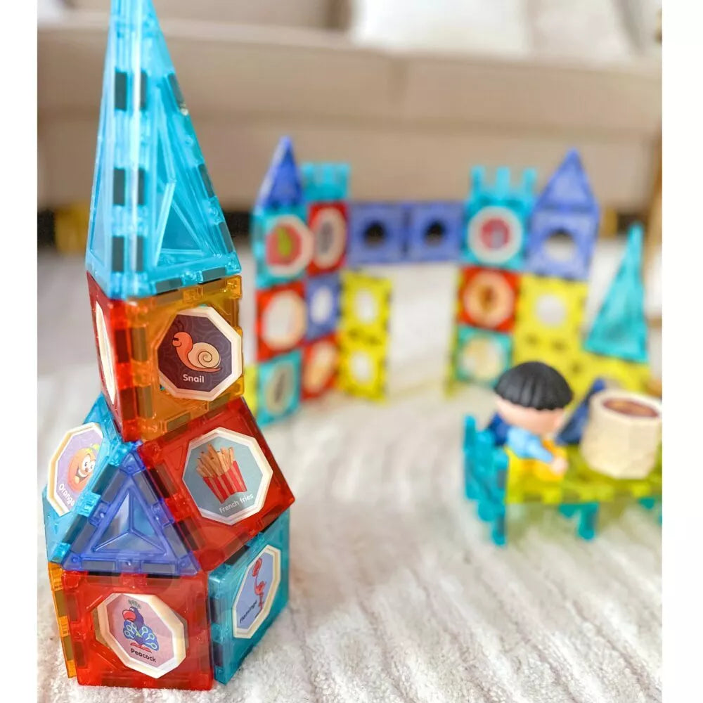 Magnetinių kaladėlių pilis WOOPIE