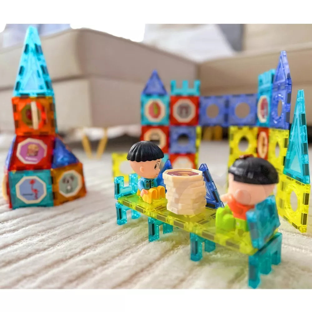 Magnetinių kaladėlių pilis WOOPIE