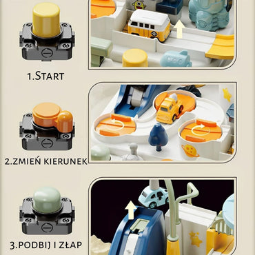 WOOPIE kosminė magnetinė automobilių trasa su mechaniniais elementais, 3+
