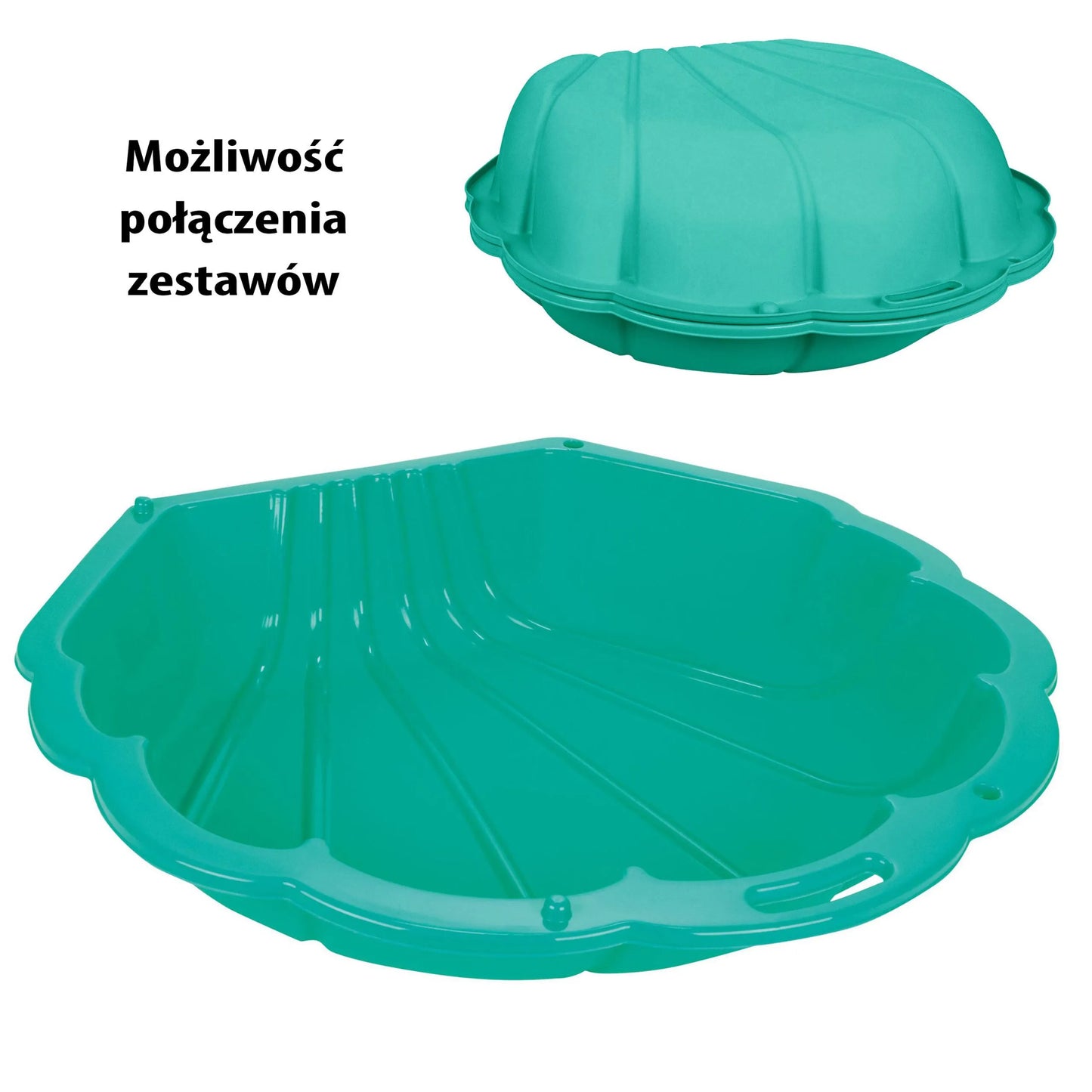 Woopie „Kriauklė“ smėlio dėžė 3‑in‑1
