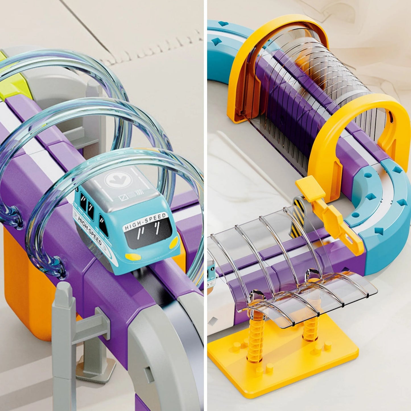 Woopie magnetinė trasa – 126 dalių STEM konstruktorius