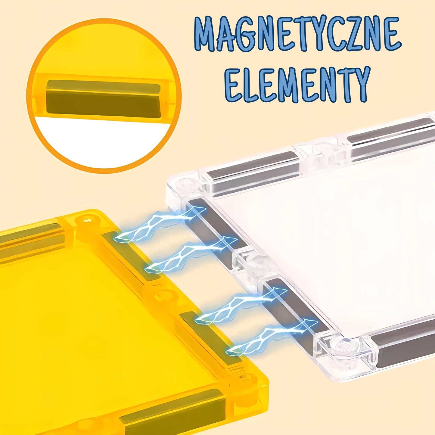 WOOPIE magnetinių kaladėlių rinkinys „Statybų Aikštelė“