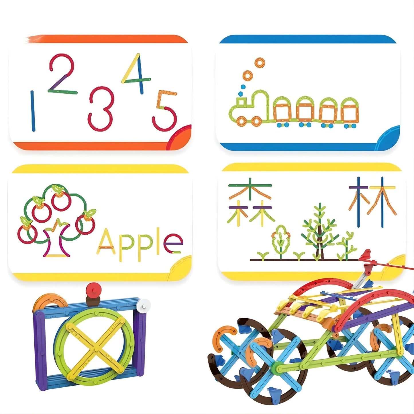 Woopie matematinis 3D konstruktorius – 155 dalių
