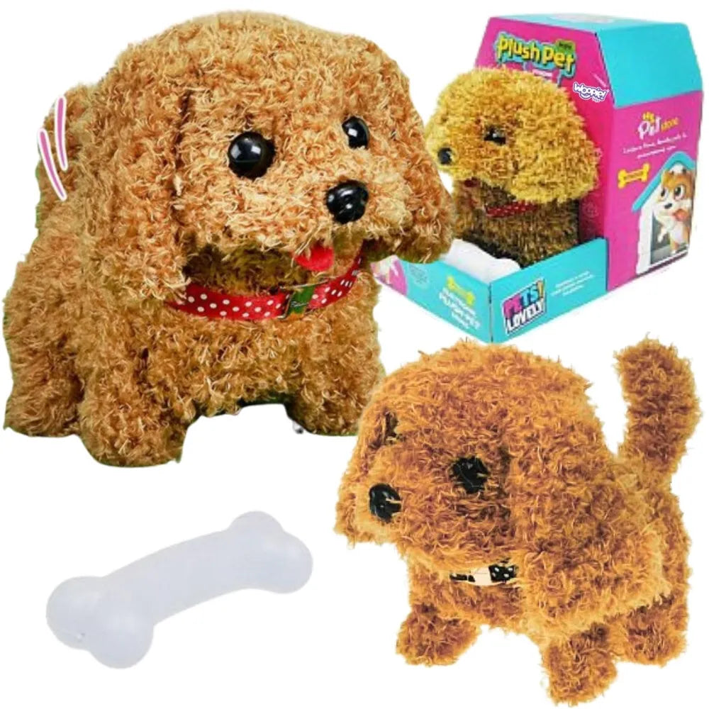 Woopie Mini Plush Pet interaktyvus šuniukas – Pudelis arba Haskis