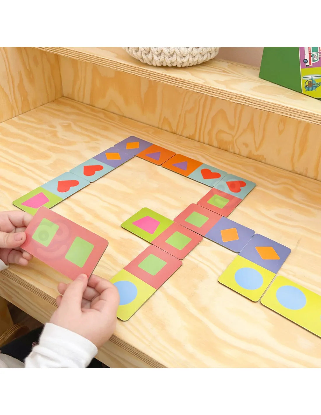 WOOPIE Montessori edukacinis žaidimas „Transportas ir gyvūnai“ – domino dėlionė