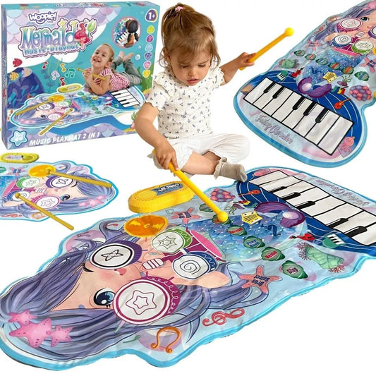 Woopie muzikinė „Syrenka“ – 2in1 pianinas ir perkusija