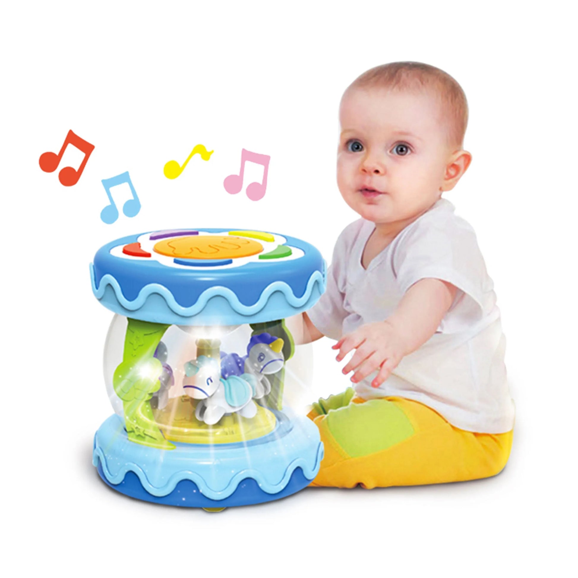 WOOPIE muzikinis būgnas, muzikos dėžutė ir projektorius, 18+ mėn.