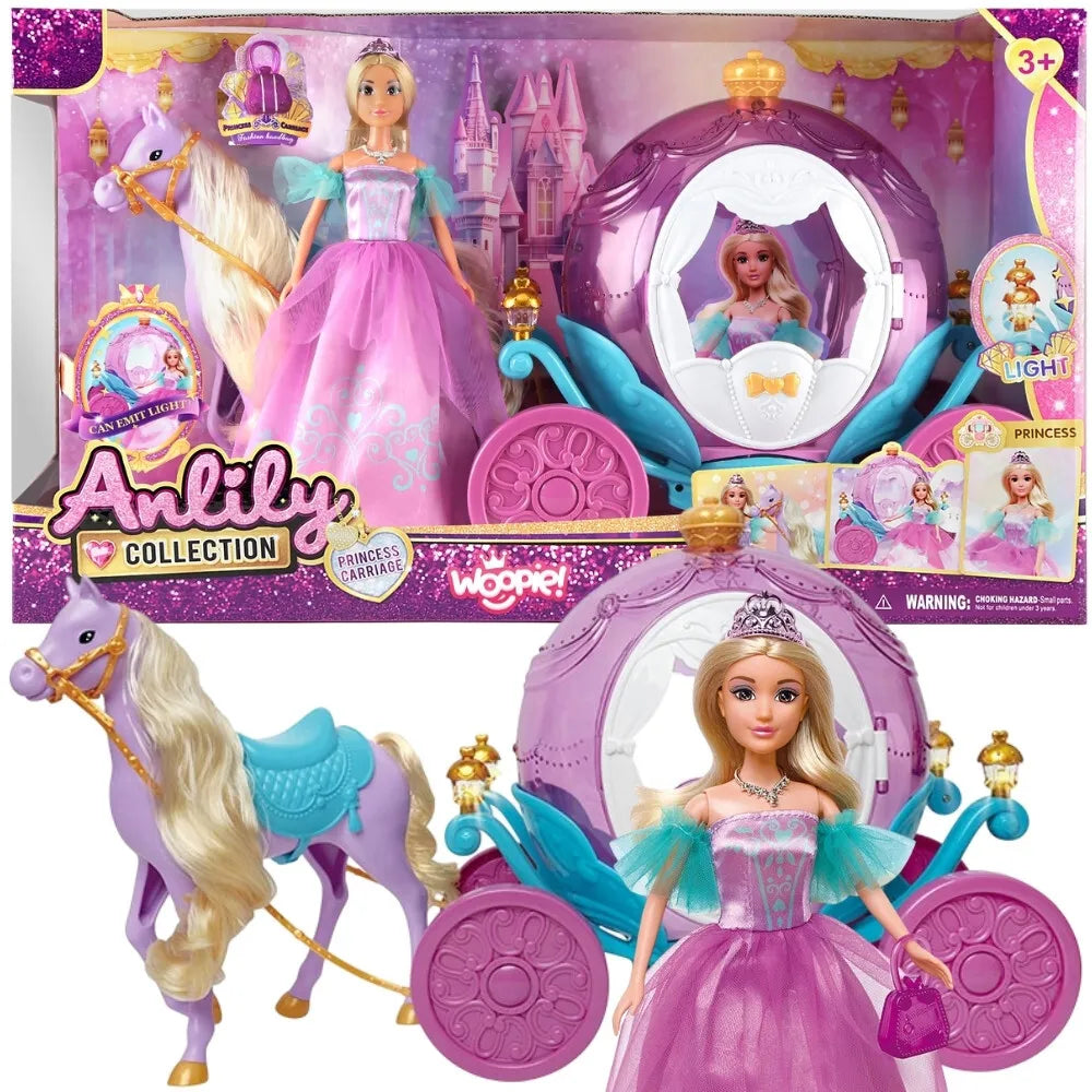 Woopie princesės lėlė su karieta