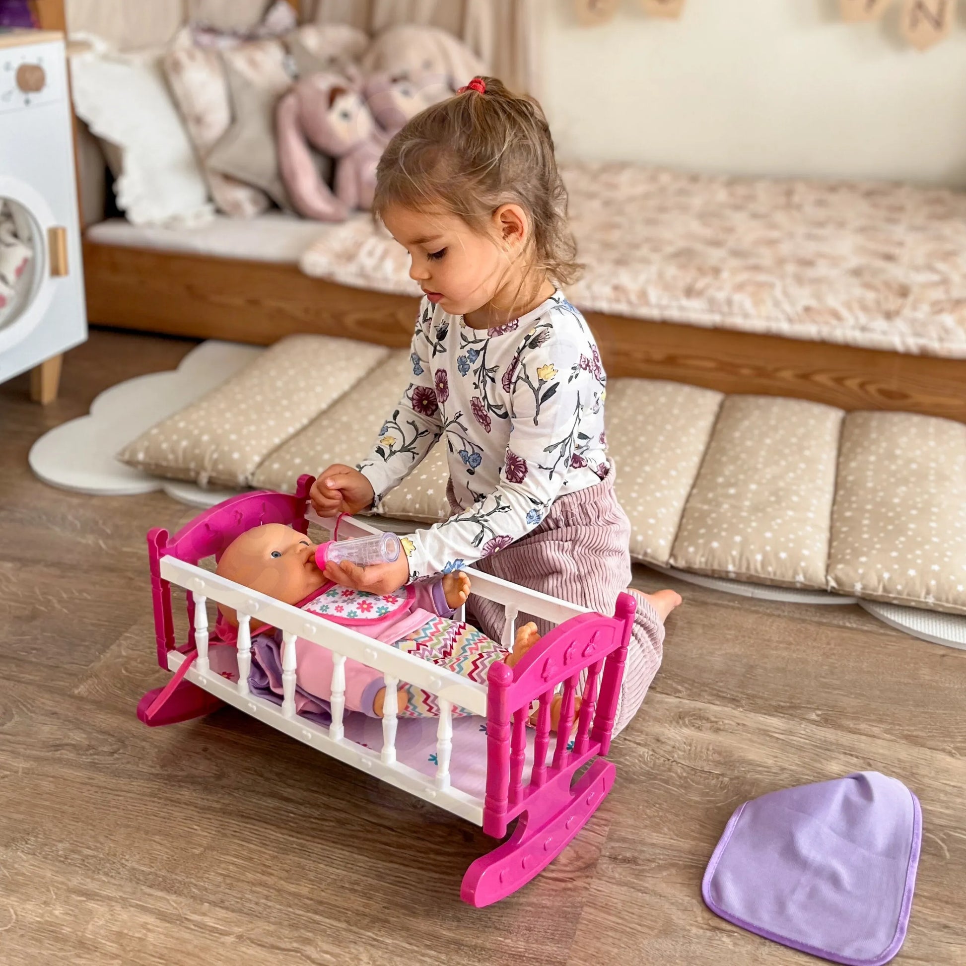 WOOPIE ROYAL XL kūdikio rinkinys su lopšiu ir maitinimo priedais