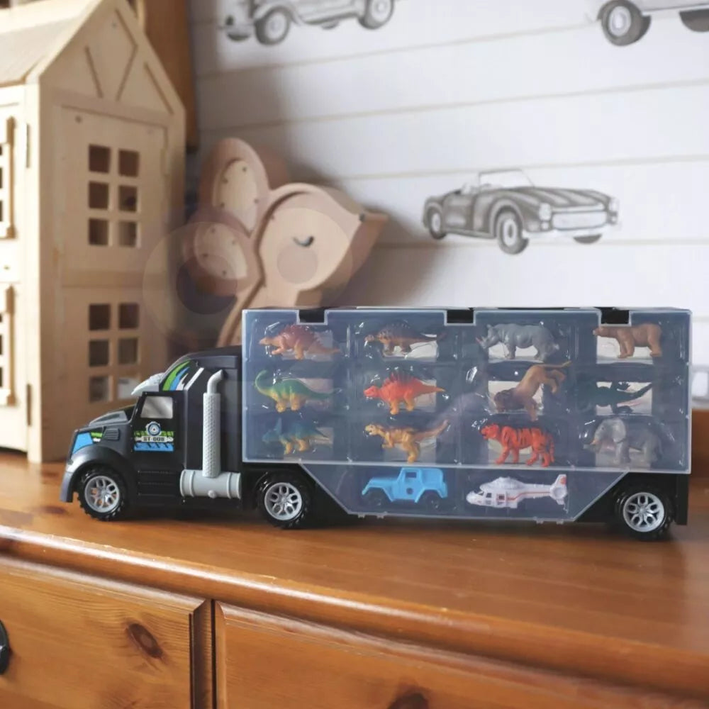 Automobilių vežėjas dinozaurų sunkvežimis