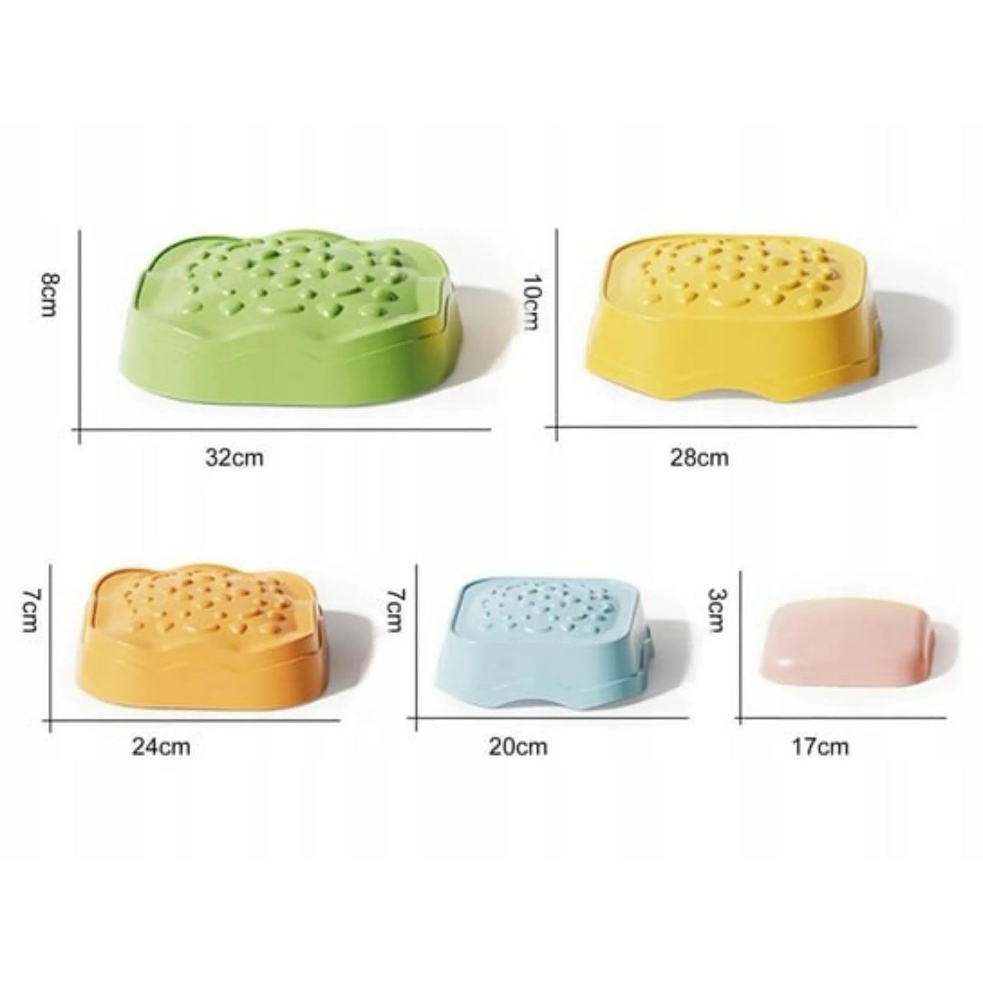 WOOPIE sensoriniai balansavimo akmenys su tekstūromis, 3+