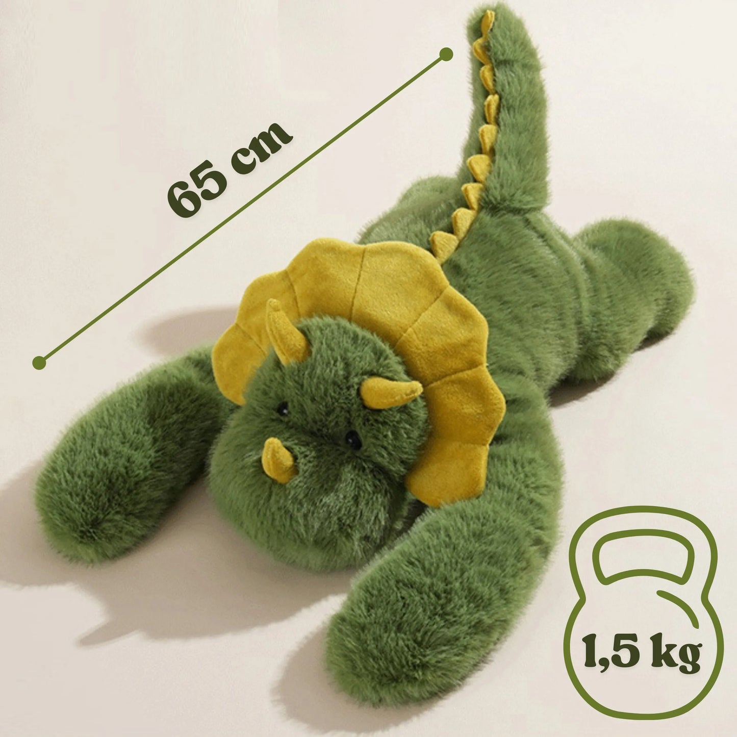 Woopie sensorinis sunkusis dinozauras – 1,5 kg, 65 cm