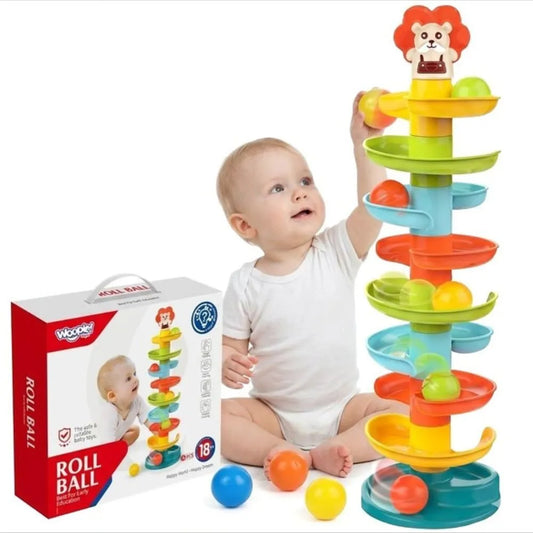 Woopie Spiral Tower – spiralinis kamuoliukų bokštas