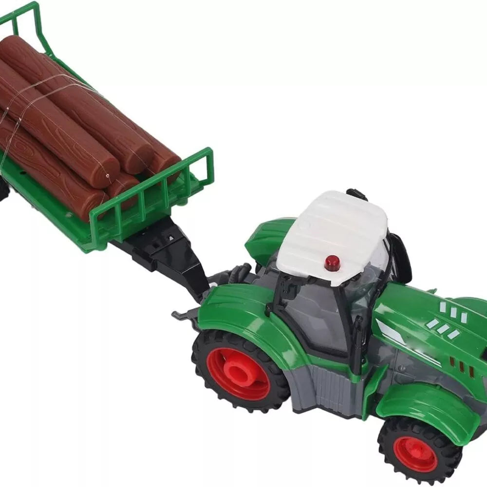 WOOPIE nuotoliniu būdu valdomas traktorius su priekaba