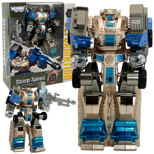 Woopie transformuojantis kovinis robotas Sharp Speed – 2in1 statybinis monstras ir robotas