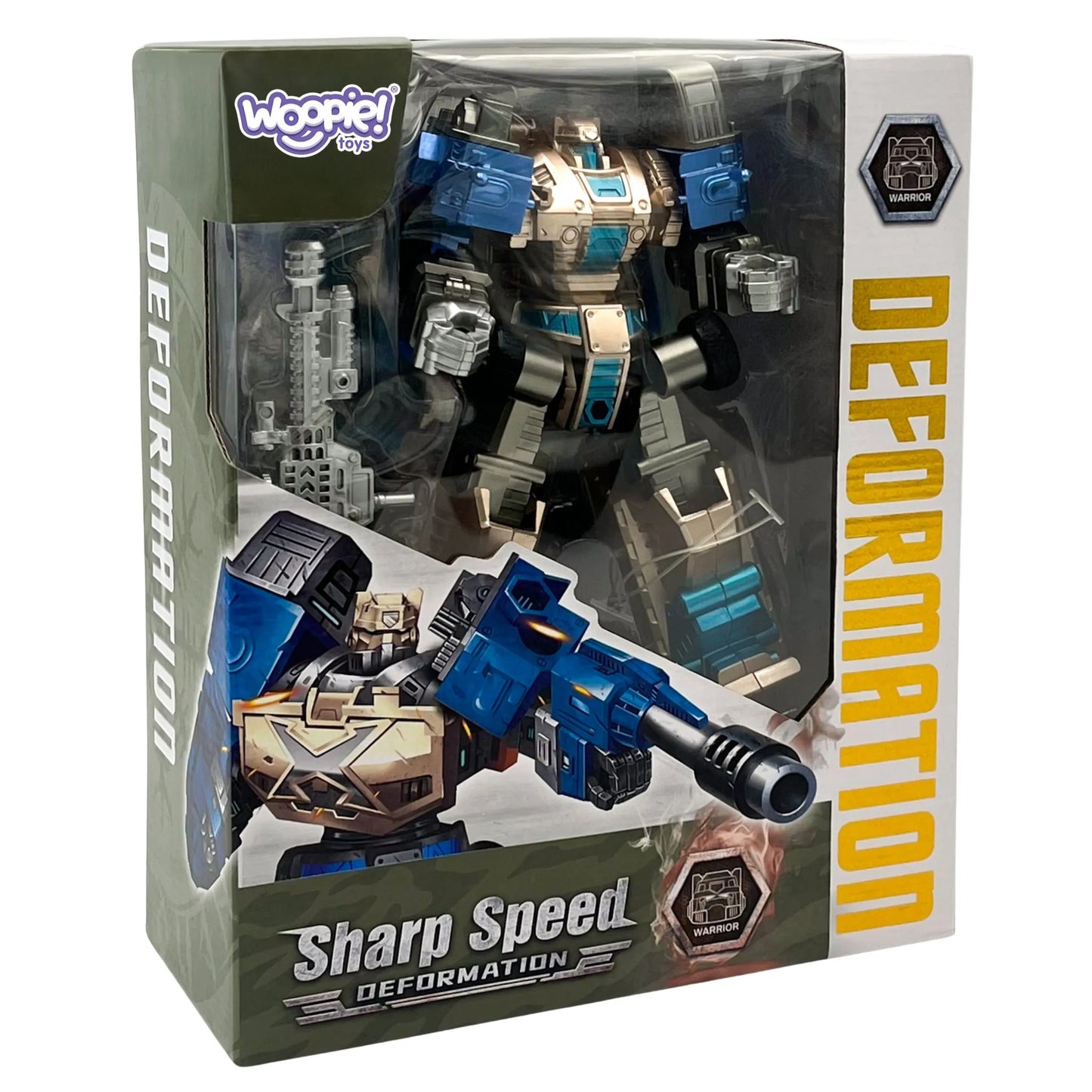 Woopie transformuojantis kovinis robotas Sharp Speed – 2in1 statybinis monstras ir robotas