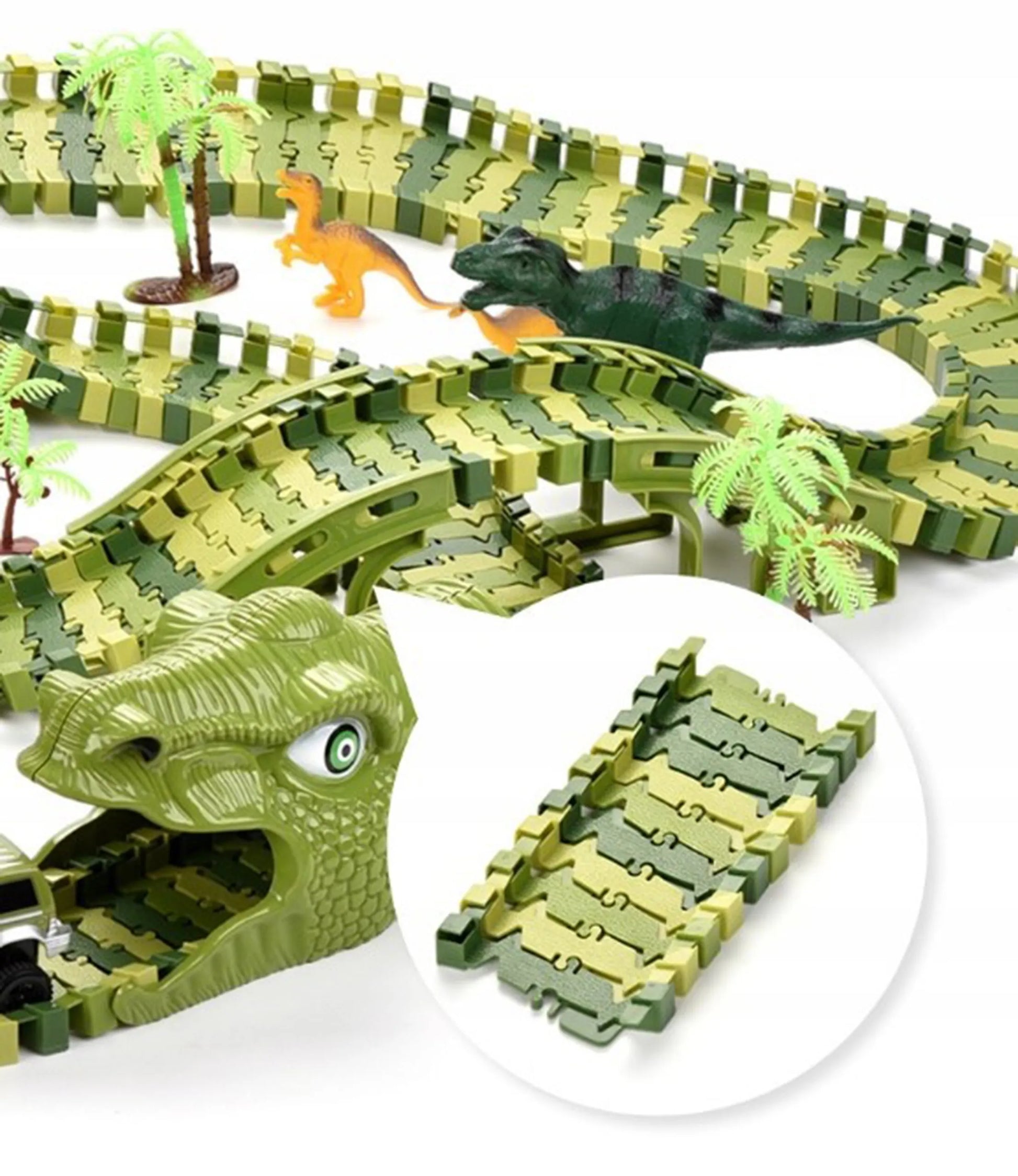 Woopie XXL dinozaurų lenktynių trasa – 240 el.