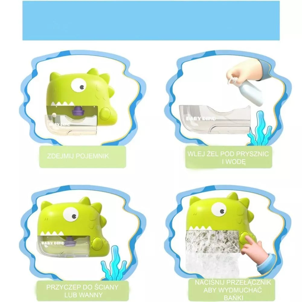 WOOPIE putojantis dinozauro vonios žaislas oranžinis