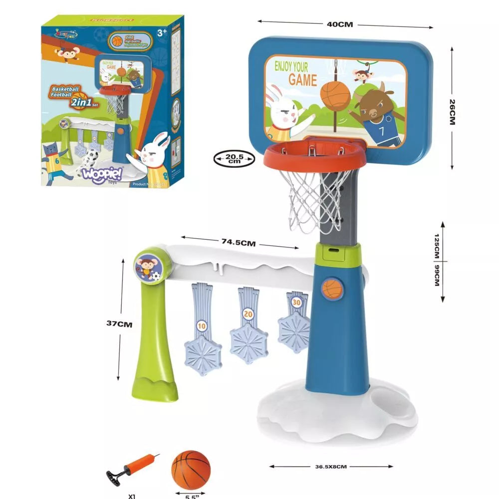 Krepšinio ir vartų sporto rinkinys 2in1