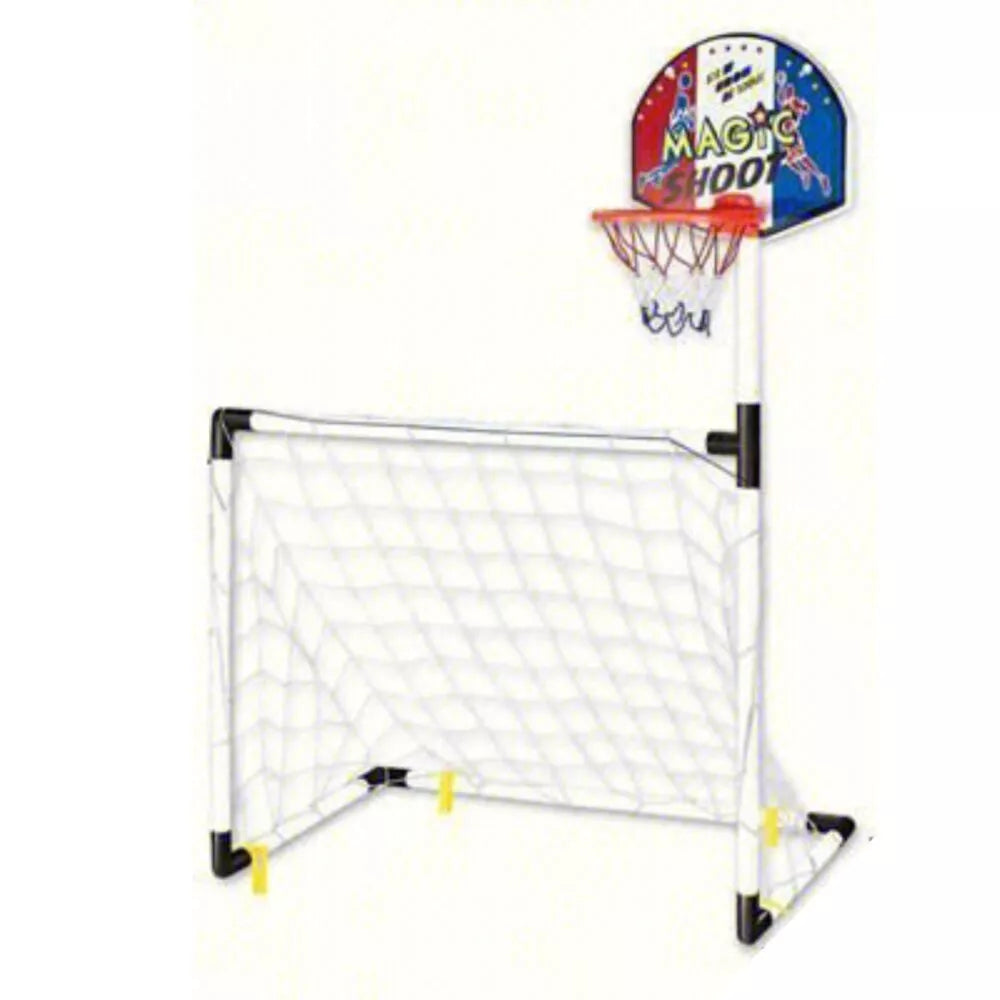 2in1 rinkinys krepšinio futbolo įvartis + kamuoliai