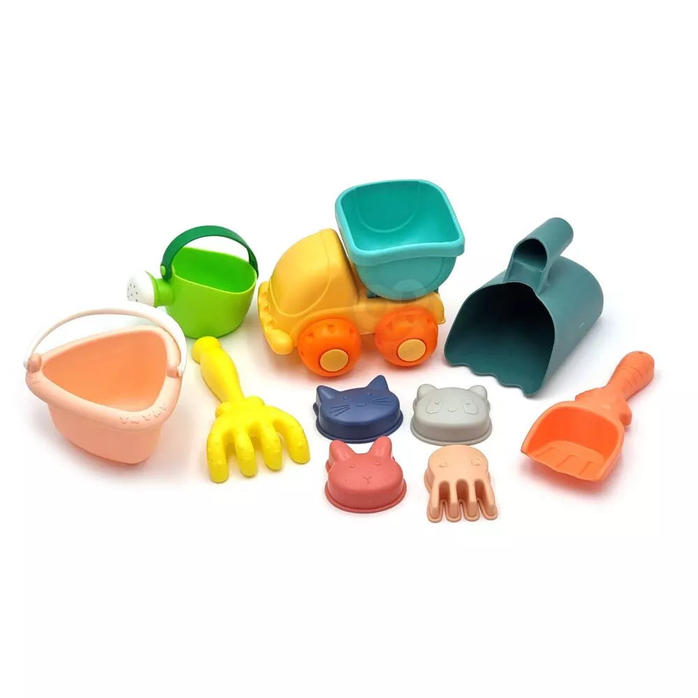 Smėlio rinkinys su automobiliu ir priedais 10vnt