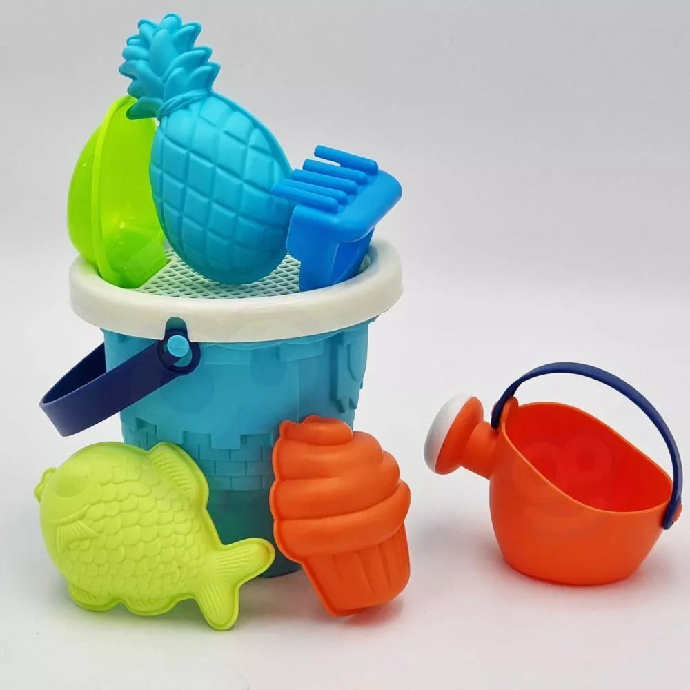 Smėlio rinkinys su vežimėliu ir priedais