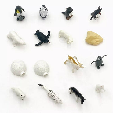 WOOPIE Arkties gyvūnų figūrėlių rinkinys, 16 vnt.