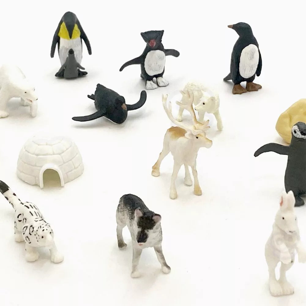 WOOPIE Arkties gyvūnų figūrėlių rinkinys, 16 vnt.