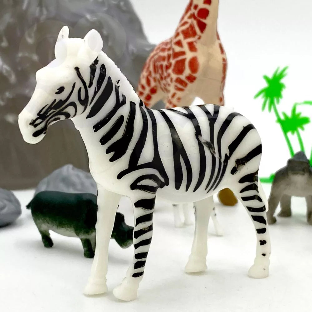 WOOPIE safario gyvūnų figūrėlių rinkinys, 34 vnt.