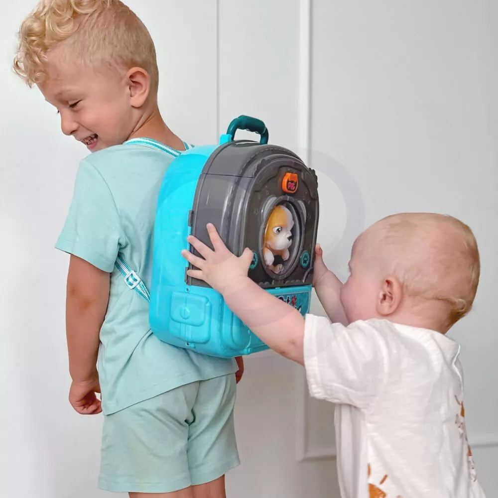 Vet rinkinys 3in1 šunų namelis kuprinėje