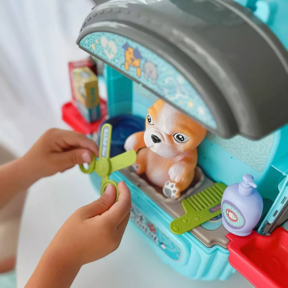 Vet rinkinys 3in1 šunų namelis kuprinėje