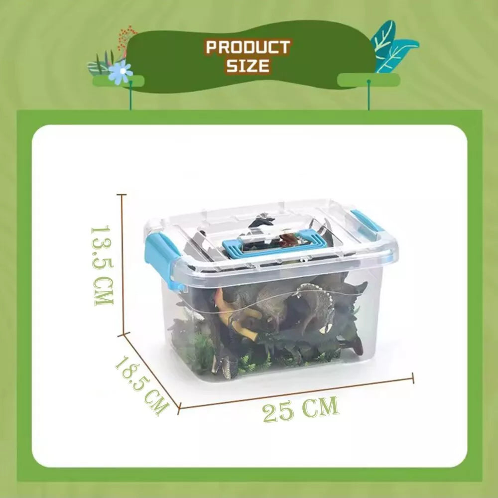 Dinozaurų parko figūrėlės + Kilimėlis ir Priedai 23 vnt