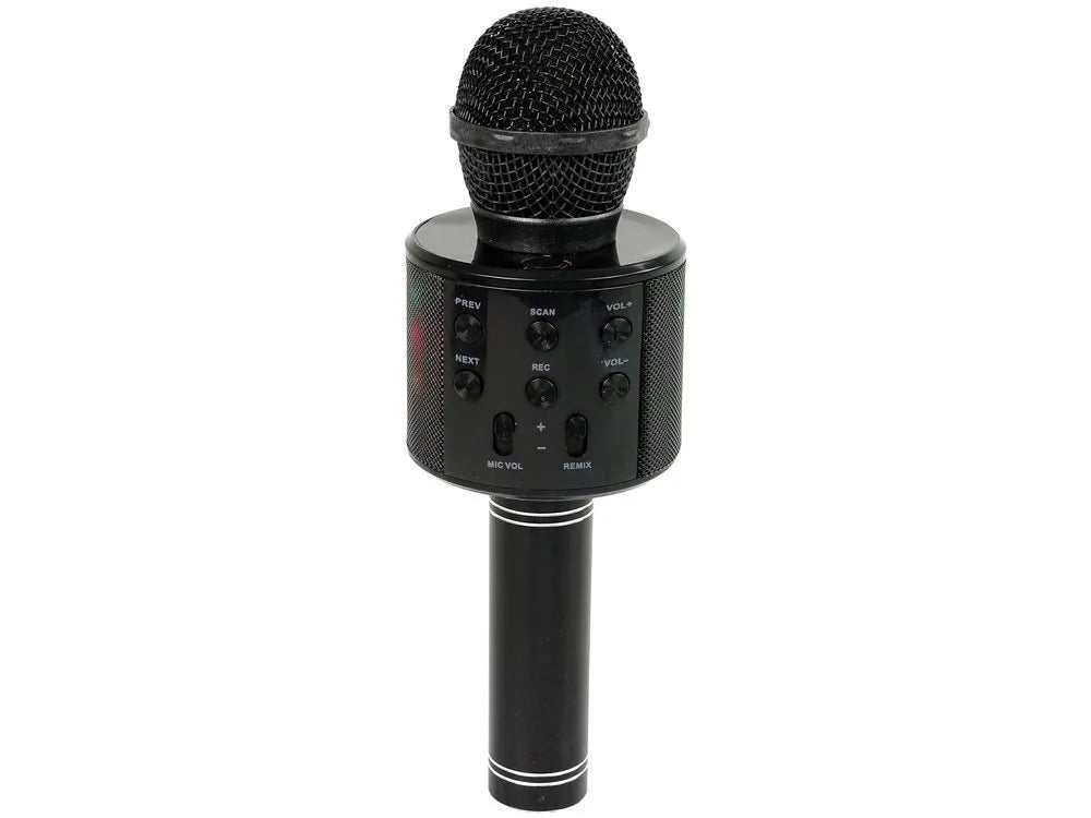 WS‑858 belaidis karaoke mikrofonas su garsiakalbiu ir įrašymu, 3+