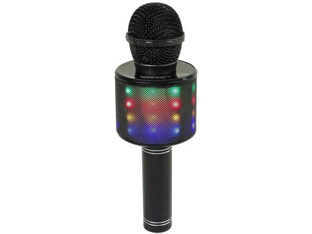 WS‑858 belaidis karaoke mikrofonas su garsiakalbiu ir įrašymu, 3+
