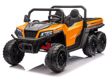 XB‑1038A 4×4 24V vaikiškas elektrinis visureigis, oranžinis