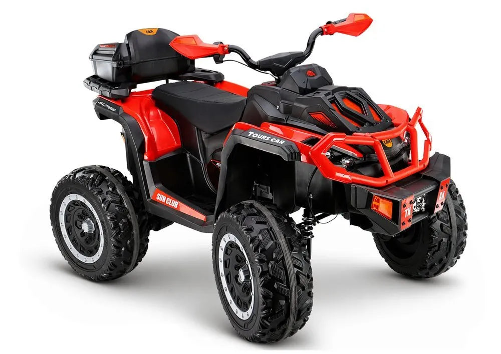 XW‑08 raudonas 4×4 12V keturratis