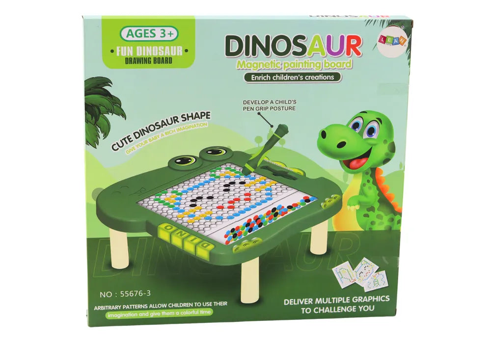 Žalia dinozauro magnetinė lenta vaikams