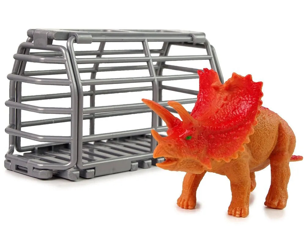 Žalias dinozaurų transporterio sunkvežimis su atsukimo funkcija, 3+