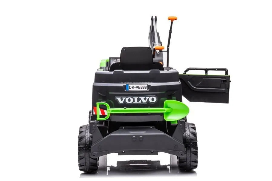 Žalias elektrinis ekskavatorius Volvo DK‑VE888 vaikams
