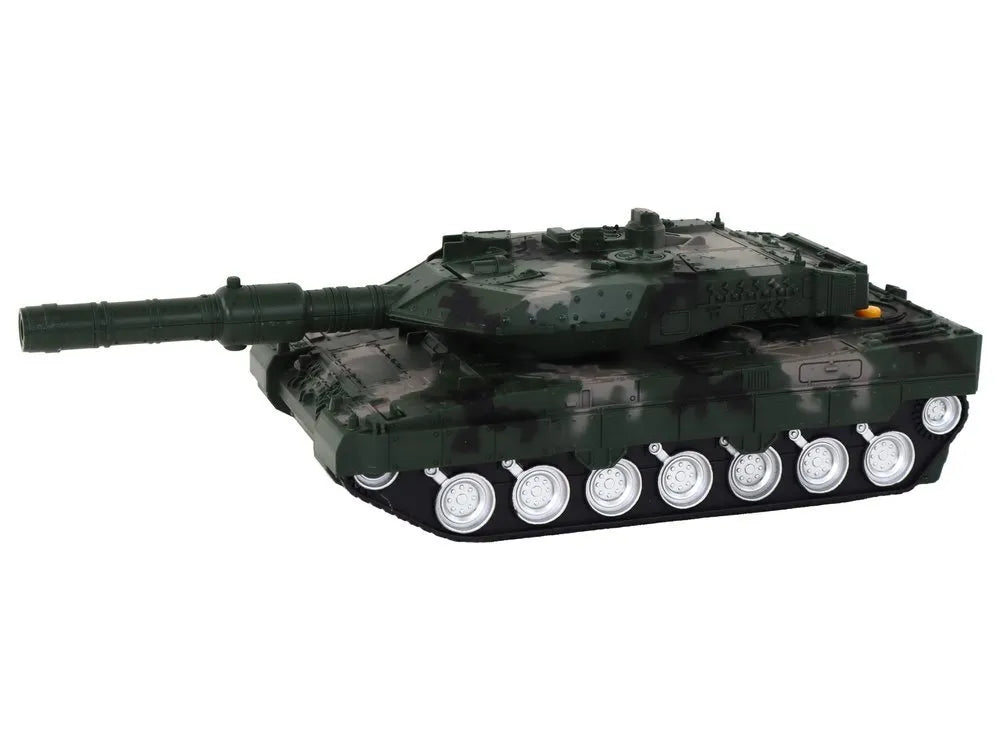 Žalias RC tankas 27 MHz su raketomis